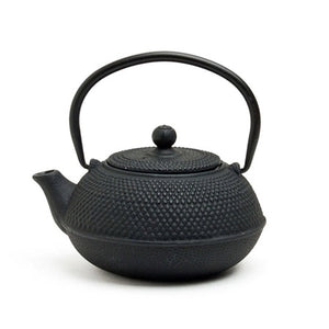 BLACK HOBNAIL CAST IRON TEAPOT - 20 oz.